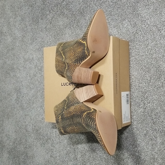 Lucky Brand LK ADALAN Booties In Natural Brazino 6M - Picture 5 of 11